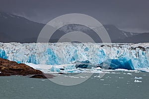 Terminus of Viedma Glacier in Southern Patagonia