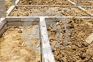 Termite protection system on home foundation