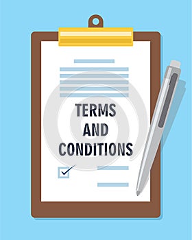 Terms and condition agreement contract