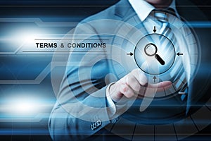 Terms and Conditions Agreement Service Business Technology Internet Concept