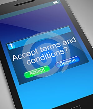 Terms and conditions concept. photo