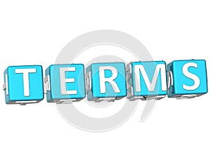 Terms Cube text