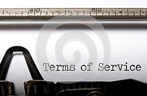 Terms of service