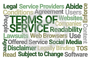 Terms of Service Word Cloud