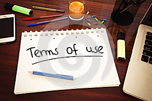 Terms of use