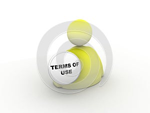 Terms of use button