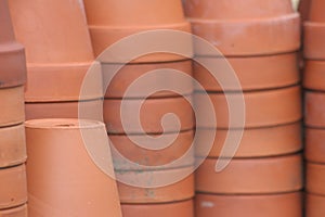 Terra cotta flower pots