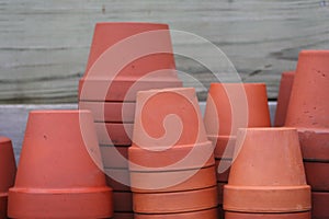 Terra cotta flower pots