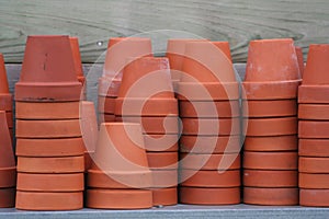 Terra cotta flower pots