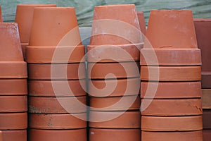 Terra cotta flower pots