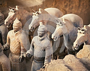 Terra cotta warrior of shanxi china photo