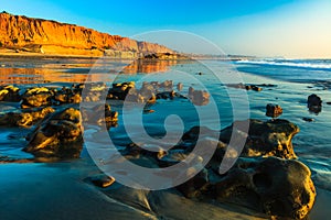 Terra Mar Beach at Sunset Carlsbad, California