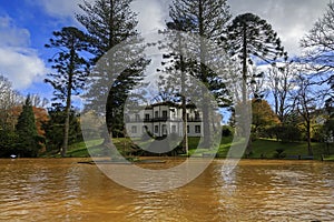 Terra Nostra thermal pool at Furnas, Sao Miguel island on Azores