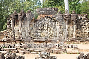 The Terrace of Elephants in Angkor Thom - Cambodia