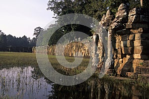 Terrace of Elephants- Angkor Wat ruins, Cambodia