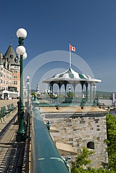 Terrace in front of Chateau Frontenac