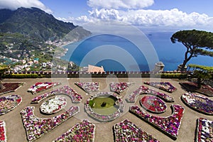 Terrace garden to the sea photo