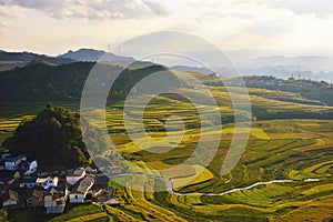 Terrace at guizhou china