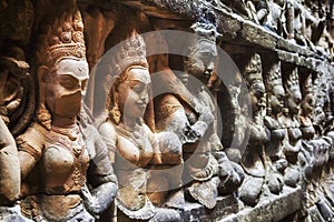 Terrace of the Leper King at Angkor, Siem Reap, Cambodia