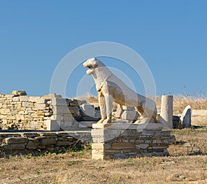 The Terrace of the Lions, Delos island, Greece