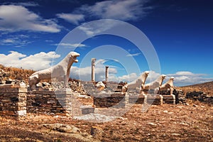 The Terrace of the Lions on Delos island