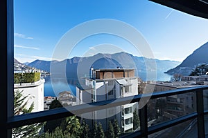 Terrace on Lugano Lake photo