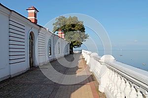 Terrace Monplaisir in Peterhof. St. Petersburg.