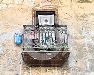 Terrace in old Havana, Cuba