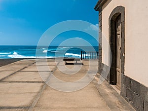 Terrace overlooking the sea