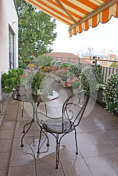 Terrace after the rain