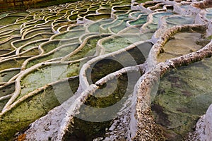 Terraced basins in Egerszalok thermal spring