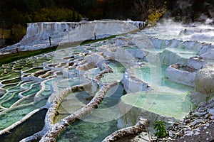 Terraced basins in Egerszalok thermal spring