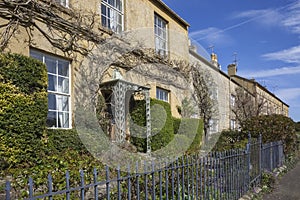 Terraced Cotswold houses, Blockley, Gloucestershire