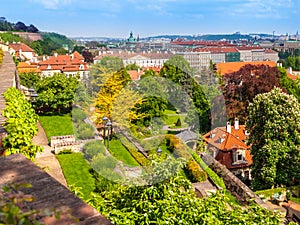 Terraced gardens of Prague Castle, Praha, Czech Republic