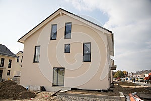 Terraced house , newly built , Shell in Germany