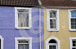 Terraced houses photo