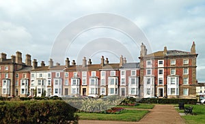 Terraced houses in East Anglia photo