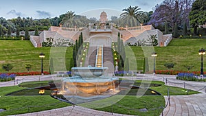 Terraces of the Bahai Faith, the Hanging Gardens of Haifa, garden terraces around the Shrine of the Bab on Mount Carmel