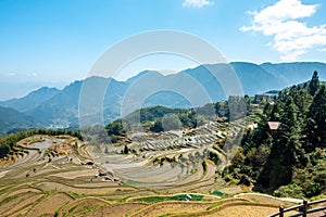 Terraces in Sanhe Ancient Town, Feixi County, Hefei city, Anhui Province, China