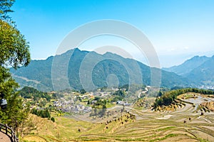 Terraces in Sanhe Ancient Town, Feixi County, Hefei city, Anhui Province, China