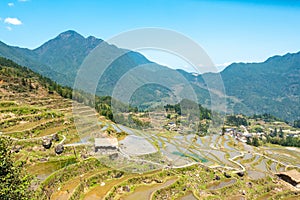 Terraces in Sanhe Ancient Town, Feixi County, Hefei city, Anhui Province, China