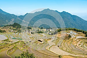 Terraces in Sanhe Ancient Town, Feixi County, Hefei city, Anhui Province, China