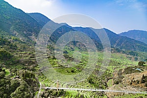 Terraces in Wuyuan Huangling Scenic spot