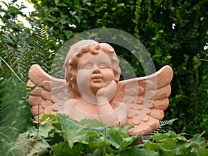 Terracotta Angel in the garden