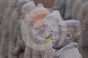 The Terracotta Army is a collection of terracotta sculptures depicting the armies of Qin Shi Huang, the first Emperor of China