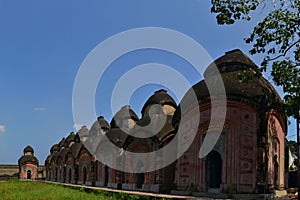 Terracotta brick temples in central Kolkata, India