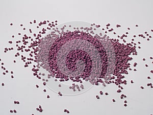 Terracotta colored masterbatch granules