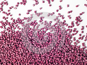 Terracotta colored masterbatch granules