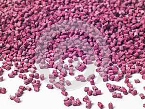 Terracotta colored masterbatch granules