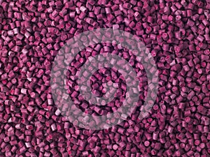 Terracotta colored masterbatch granules